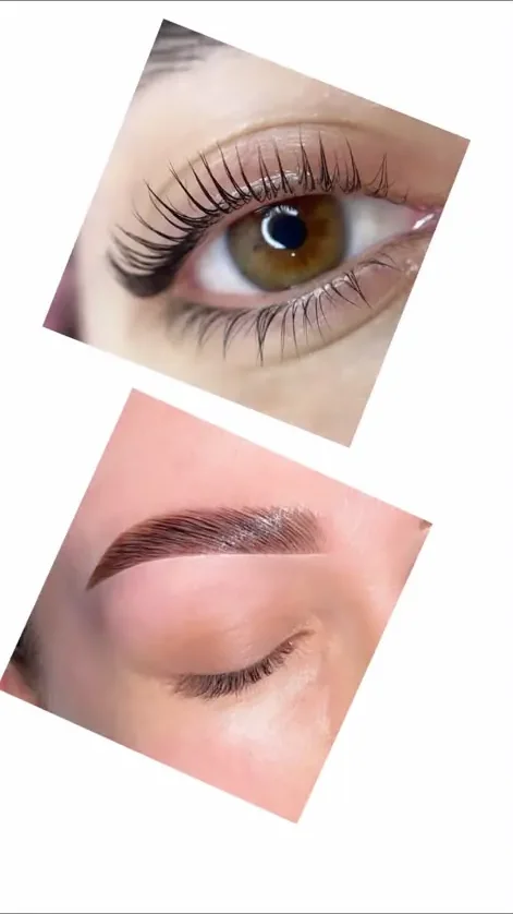 Pestañas con lifting y curvatura natural